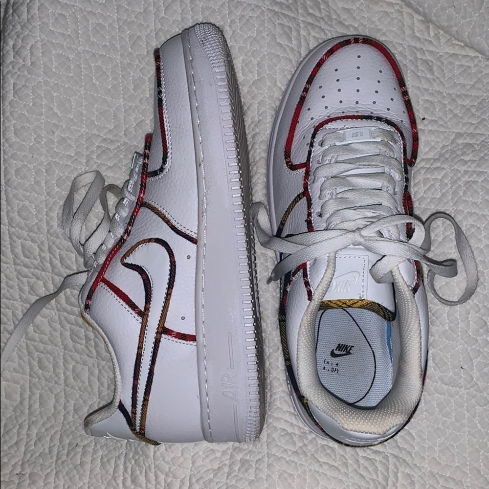 nike air force 1 plaid